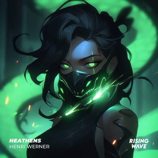 henri-werner-music-producer-and-composer-cover-song-cover-art-heathens-green-black-color