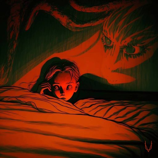 henri-werner-music-producer-and-composer-song-nightmare-cover-child-in-bed-with-monster-red-colo